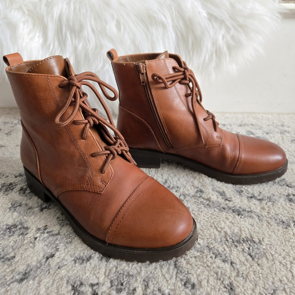 Women's Aldo Brown Leather Ankle Boots